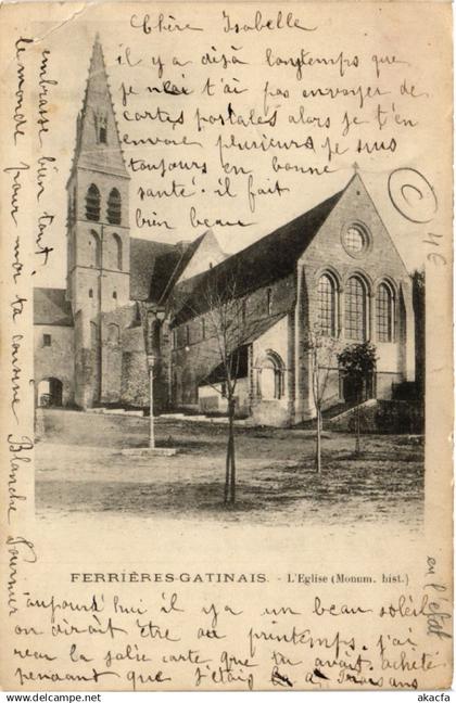CPA FERRIERES-en-GATINAIS - FERRIERES-GATINAIS - église (632396)
