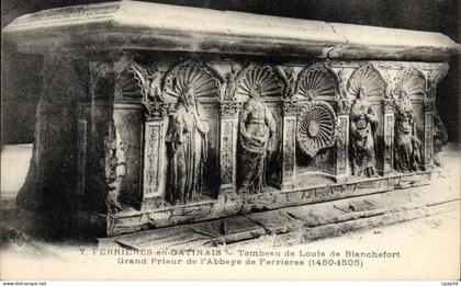 Ferrieres en Gatinais CPA Tombeau de Louis de Blanchefort Grand prieur de l'ababye de Ferrieres 1460 1505