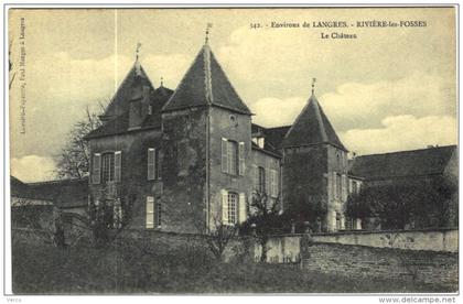 CARTE POSTALE ANCIENNE DE RIVIERE LES FOSSES  -  LE CHATEAU