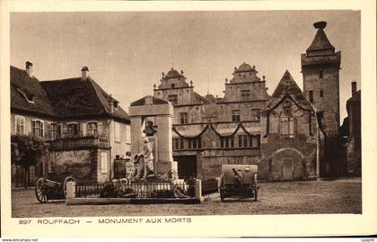 CPA Rouffach Monument Aux Morts militaria