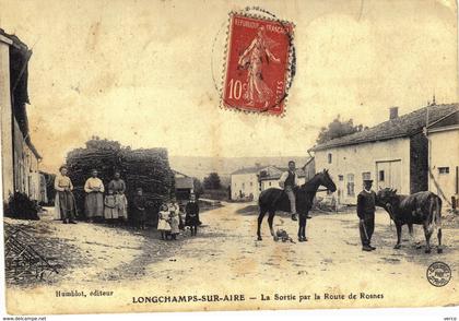 Carte postale ancienne de LONGCHAMPS sur AIRE