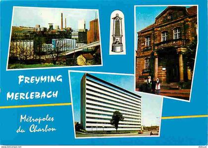 Carte Postale - 57 - Merlebach - Freyming - Multivues - Immeubles - Flamme Postale de Hombourg-Haut - CPM - Voir Scans R