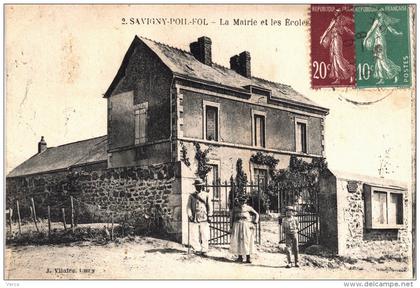 Carte Postale Ancienne de SAVIGNY POIL FOL
