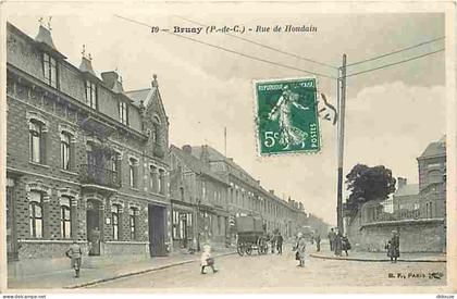 62 - Bruay - Rue de Houdain - Animé - Ecrite en 1909 - CPA - Voir Scans Recto-Verso