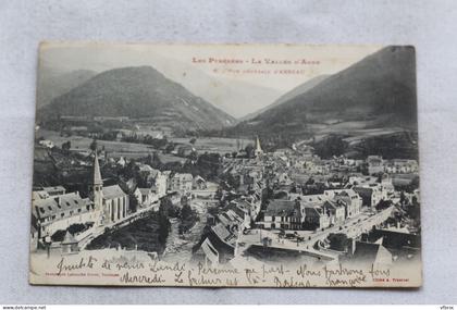 vue générale d'Arreau, Hautes Pyrénées 65