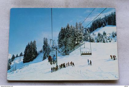 Cpm 1983, Le Grand Bornand, télésiège de la Taverne, Haute Savoie 74