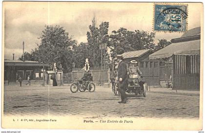 Carte Postale Ancienne de PARIS-Une entrée de PARIS