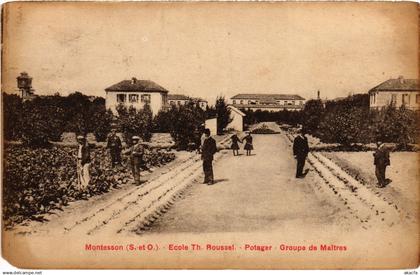 CPA Montesson Ecoke Th. Roussel Potager, Groupe de maitres (1460103)
