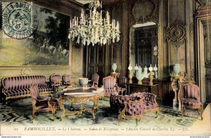 CPA Rambouillet Yvelines, Schloss, Salon de Reception