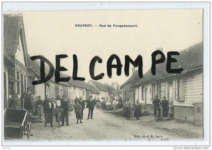 CPA -Rouvroy - Rue de Fouquescourt