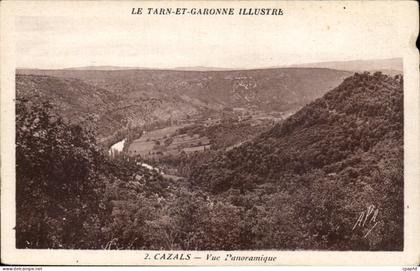 CPA Cazals Vue panoramique