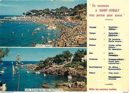 83 - Var - Saint Aygulf - Les Issambres - Multivues - Parasols - CPM - Voir Scans Recto-Verso