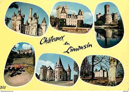 Carte Postale - 87 - Haute Vienne - Limousin - Chateaux en Limousin - Multivues - Vaches - CPM - Voir Scans Recto-Verso