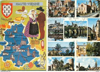 CPM A travers la Haute Vienne Saint Yrieix la Perche Saint Junien Bellac Limoges