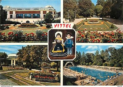 Carte Postale - 88 - Vittel - Multivues - Poupées - Flamme Postale de Vittel - CPM - Voir Scans Recto-Verso - Poscard -