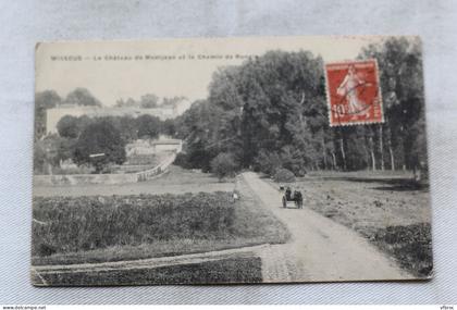 Cpa 1912, Wissous, le château de Montjean et le chemin de Rungis, Essonne 91