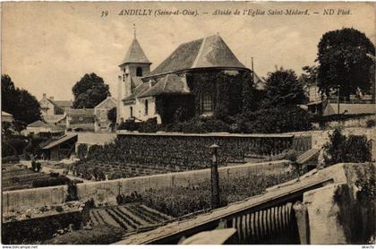 CPA Andilly - Abside de l'Église St-Médard (519817)