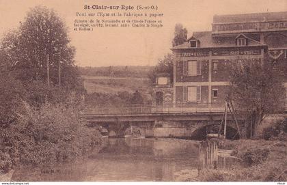 SAINT CLAIR SUR EPTE(FABRIQUE A PAPIER)