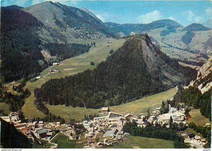 CPM Abondance Hte Savoie Vue generale aerienne