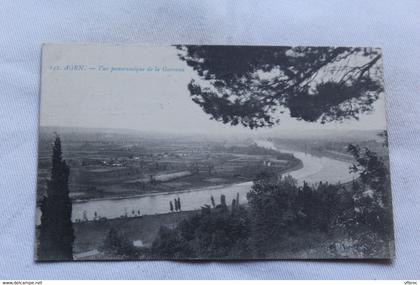 K27, Cpa 1915, Agen, vue panoramique de la Garonne, Lot et Garonne 47