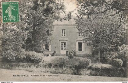 aigrefeuille sur maine * château de la " Savarière " * savarière villageois