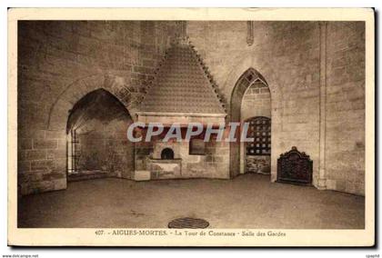 Aigues - Mortes - La Tour de Constance - Salle des Gardes - CPA