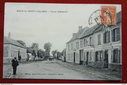 CPA -   Ailly le Haut Clocher - Route Nationale