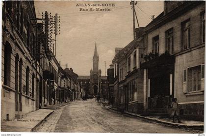 CPA Ailly sur Noye Rue St Martin (1497544)