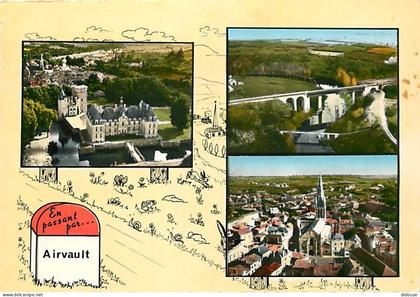 Carte Postale - 79 - Airvault - Multivues - Borne kilométrique - CPM - Voir Scans Recto-Verso - Poscard - Carta Postal -