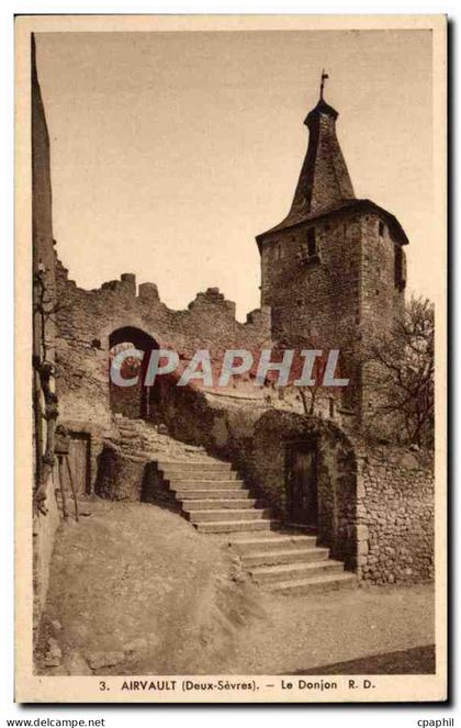 CPA Airvault Le donjon
