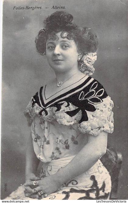 [-50%] France - Folies Bergères - Alleins - Portrait de femme - Carte Postale Ancienne