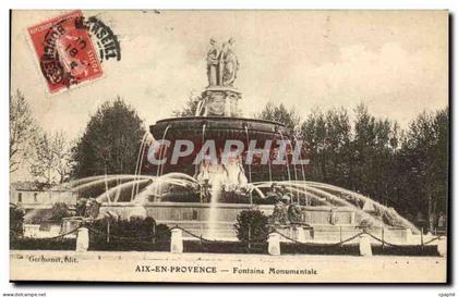 CPA Aix en Provence Fontaine Monumentale