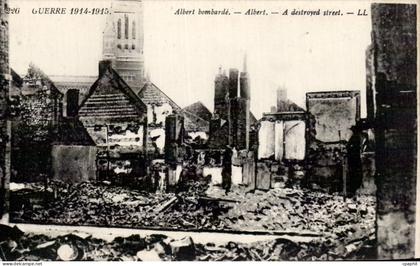 CPA Militaria Albert bombarde