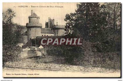 CPA Alencon Tours du Chateau des Ducs d Alencon
