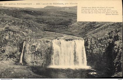 CPA Le Cantal Pittoresque Cascade des Verines pres Allanche