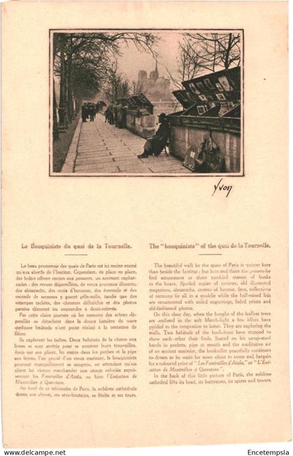 CPA Carte postale France Paris  Petits métiers Bouquiniste du Quai de la Tournelle  VM64893