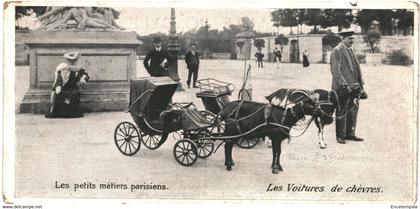 CPA  Carte postale France  Paris   Petits métiers Les voitures de Chèvres  VM63554ok