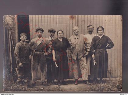 Paris 1917 - Groupe de cheminots - fotokaart