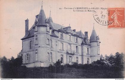 53 AMBRIERES LES VALLEES LE CHATEAU DE MALORTIE