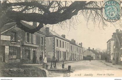 LOIRET  AMILLY  place de l'église