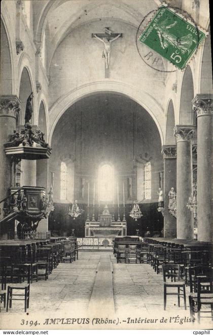 CPA Amplepuis Interieur De I'Eglise