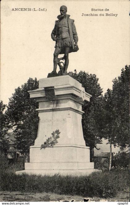Ancenis - Statue de Joachim du Bellay - CPA