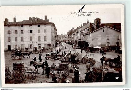 01190 Pont-de-Vaux 1908 - Grande Rue Marktszene - 51891077