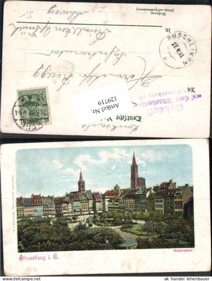 129719,Strasburg Strassbourg im Elsass Kleberplatz