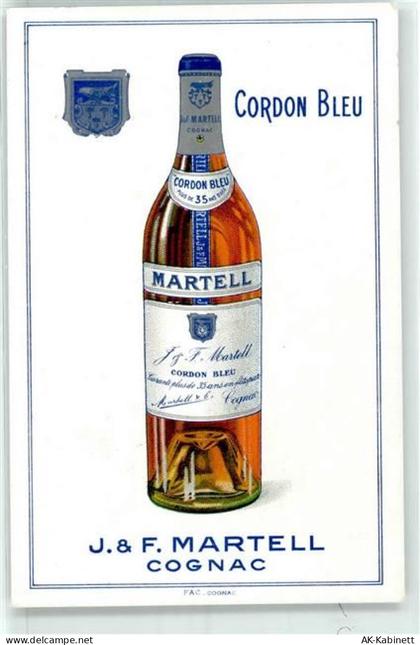 16100 Cognac Werbe AK J & F Martell Cordon Bleu Cognac - 51862634