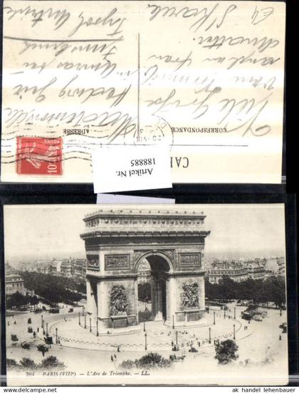 188885,Frankreich Paris L'Arc de Triomphe Triumphbogen