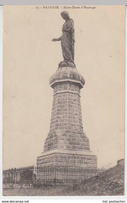 (31581) AK Hayange, Statue de la Vierge d?Hayange, vor 1945