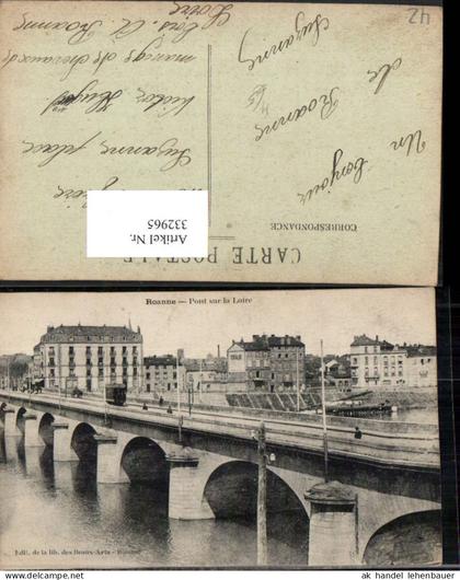 332965,Rhone-Alpes Loire Roanne Pont sur la Loire Brücke