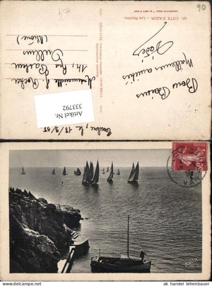 333792,Provence-Alpes-Cote-Azur Alpes-Maritimes Cote d'Azur Les Regates Regatta Segelboote