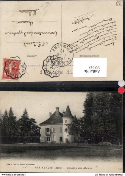 333912,Rhone-Alpes Isere Les Abrets Chateau des Abrets Schloss